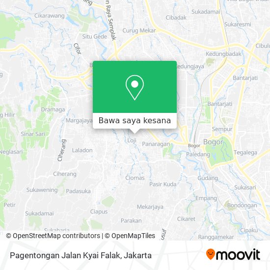 Peta Pagentongan Jalan Kyai Falak