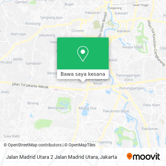 Peta Jalan Madrid Utara 2 Jalan Madrid Utara
