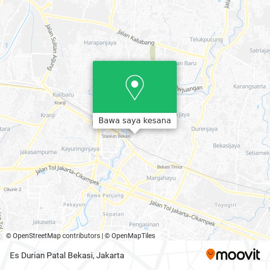 Peta Es Durian Patal Bekasi