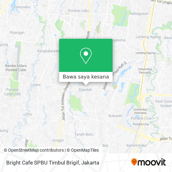 Peta Bright Cafe SPBU Timbul Brigif