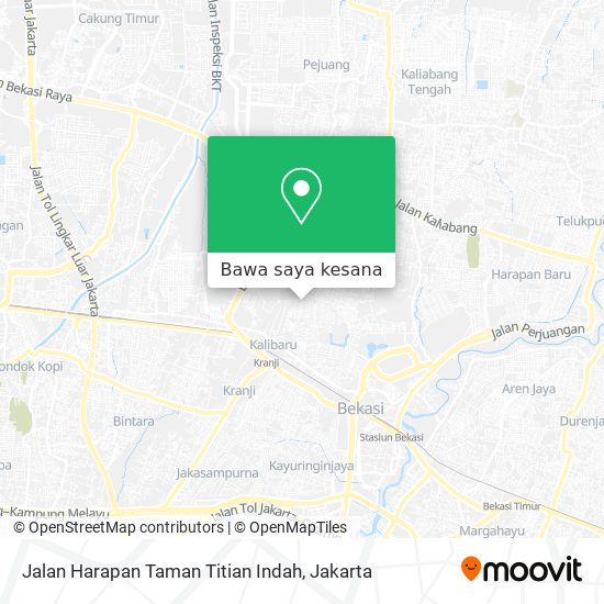 Peta Jalan Harapan Taman Titian Indah