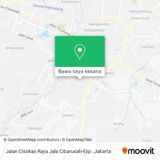 Peta Jalan Cisokan Raya Jala Cibarusah-Ejip