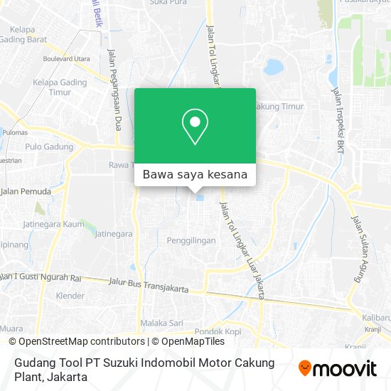 Peta Gudang Tool PT Suzuki Indomobil Motor Cakung Plant