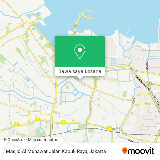 Peta Masjid Al Munawar Jalan Kapuk Raya