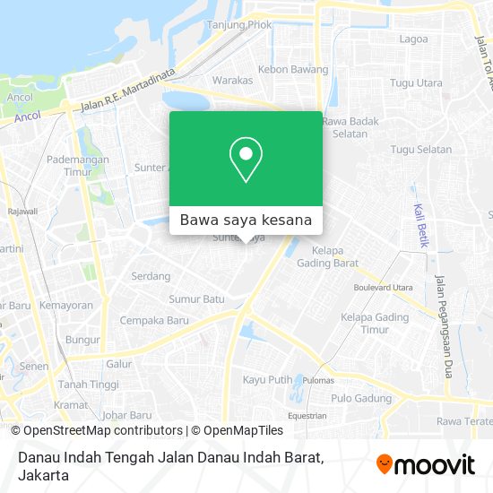 Peta Danau Indah Tengah Jalan Danau Indah Barat