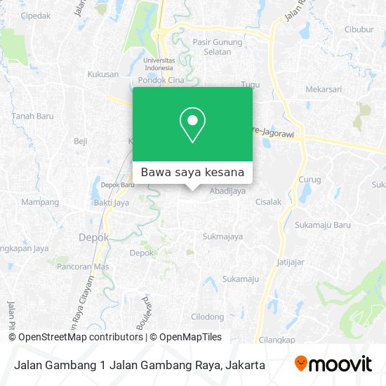 Peta Jalan Gambang 1 Jalan Gambang Raya