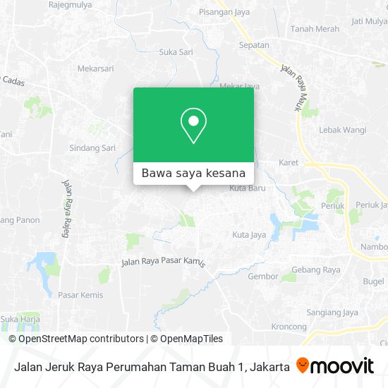 Peta Jalan Jeruk Raya Perumahan Taman Buah 1