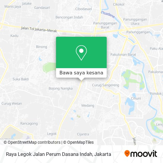 Peta Raya Legok Jalan Perum Dasana Indah