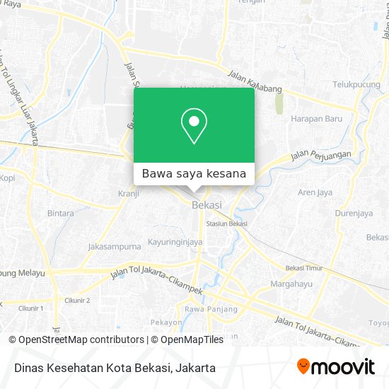 Peta Dinas Kesehatan Kota Bekasi