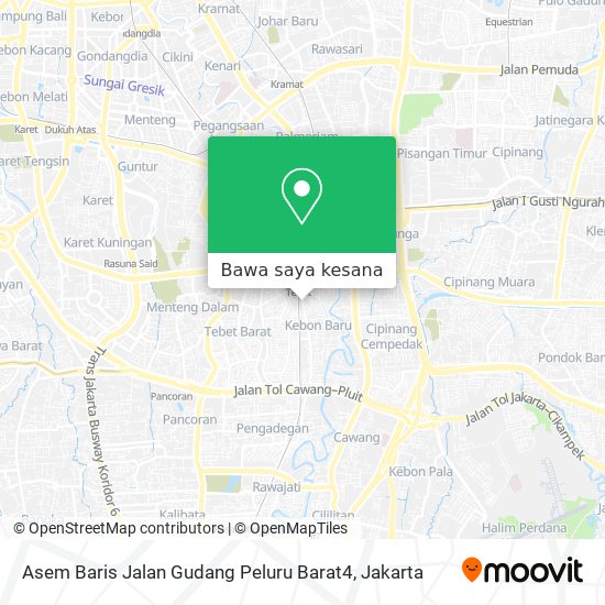 Peta Asem Baris Jalan Gudang Peluru Barat4