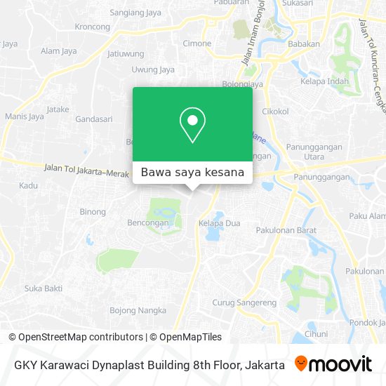 Peta GKY Karawaci Dynaplast Building 8th Floor