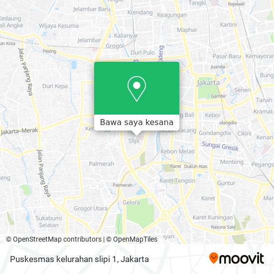 Peta Puskesmas kelurahan slipi 1