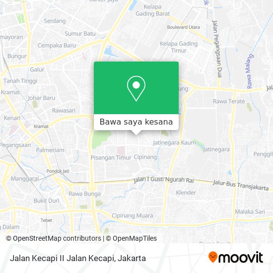 Peta Jalan Kecapi II Jalan Kecapi