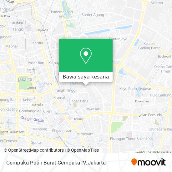 Peta Cempaka Putih Barat Cempaka IV