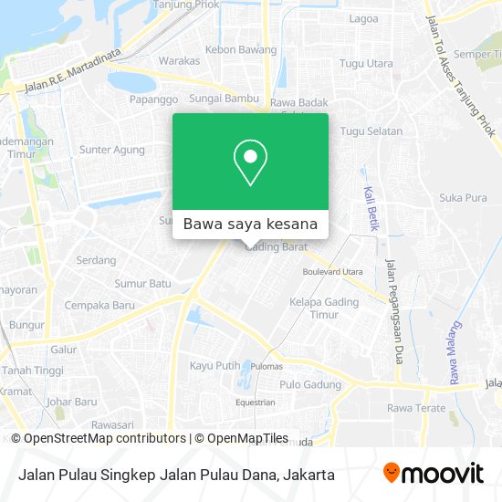 Peta Jalan Pulau Singkep Jalan Pulau Dana