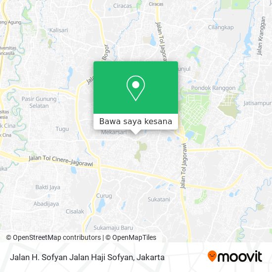 Peta Jalan H. Sofyan Jalan Haji Sofyan