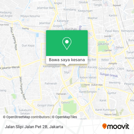 Peta Jalan Slipi Jalan Pet 2B