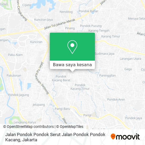 Peta Jalan Pondok Pondok Serut Jalan Pondok Pondok Kacang