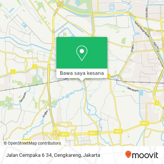 Peta Jalan Cempaka 6 34, Cengkareng