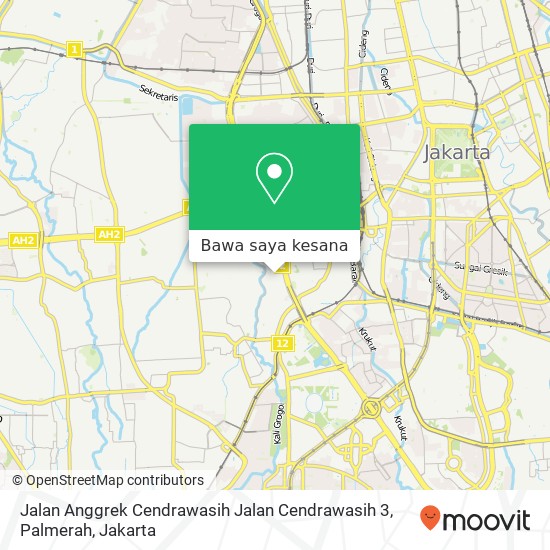 Peta Jalan Anggrek Cendrawasih Jalan Cendrawasih 3, Palmerah