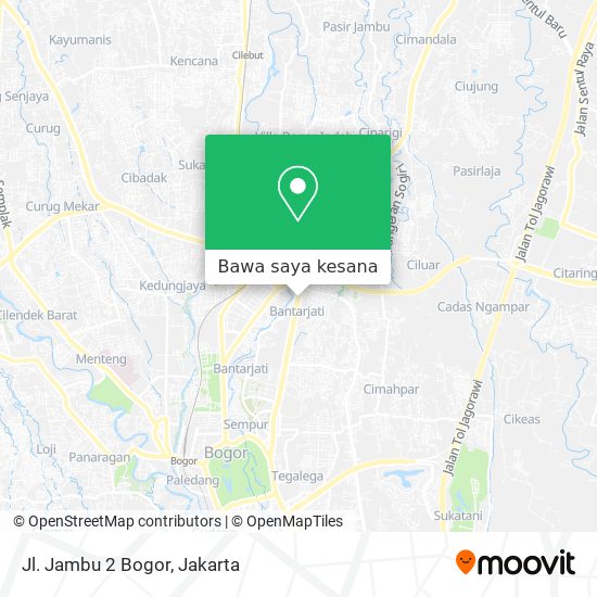 Peta Jl. Jambu 2 Bogor