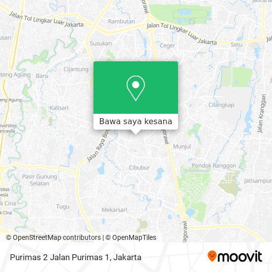Peta Purimas 2 Jalan Purimas 1