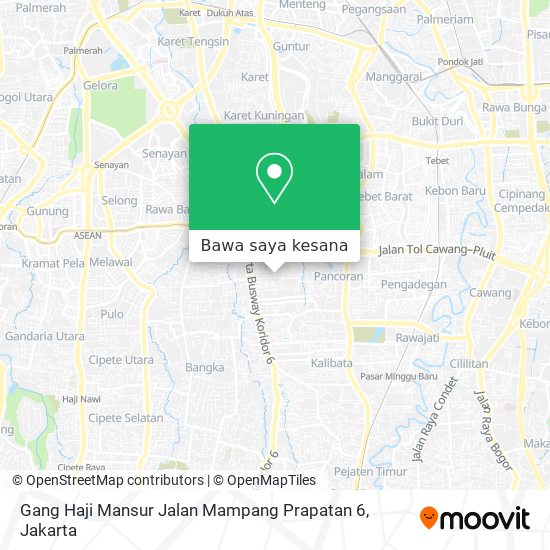 Peta Gang Haji Mansur Jalan Mampang Prapatan 6