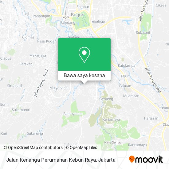 Peta Jalan Kenanga Perumahan Kebun Raya