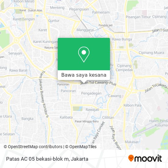 Peta Patas AC 05 bekasi-blok m