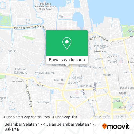 Peta Jelambar Selatan 17K Jalan Jelambar Selatan 17