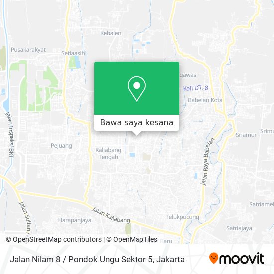 Peta Jalan Nilam 8 / Pondok Ungu Sektor 5