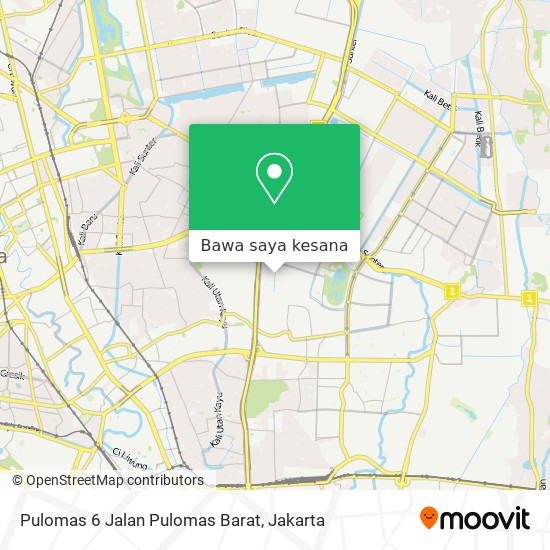 Peta Pulomas 6 Jalan Pulomas Barat