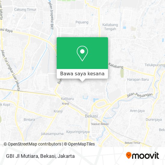 Peta GBI Jl Mutiara, Bekasi
