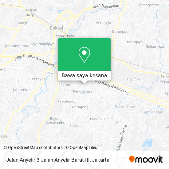 Peta Jalan Anyelir 3 Jalan Anyelir Barat III