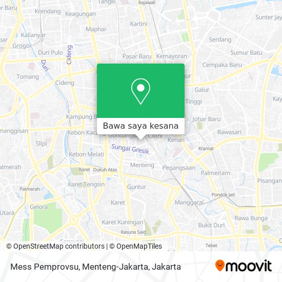 Peta Mess Pemprovsu, Menteng-Jakarta