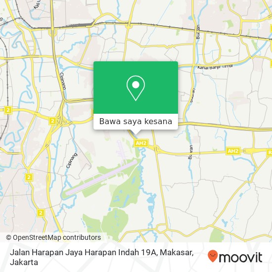 Peta Jalan Harapan Jaya Harapan Indah 19A, Makasar