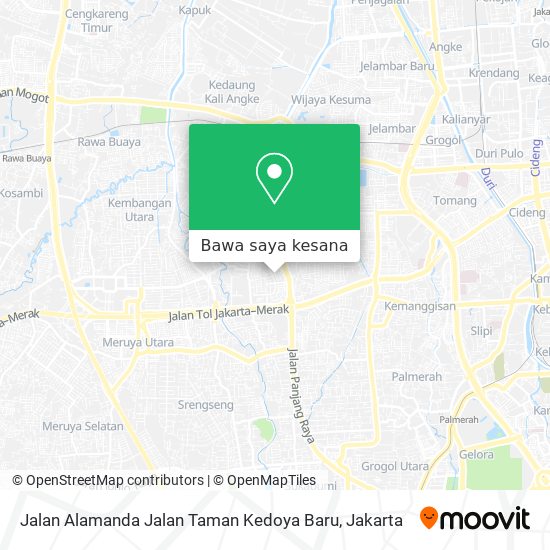 Peta Jalan Alamanda Jalan Taman Kedoya Baru