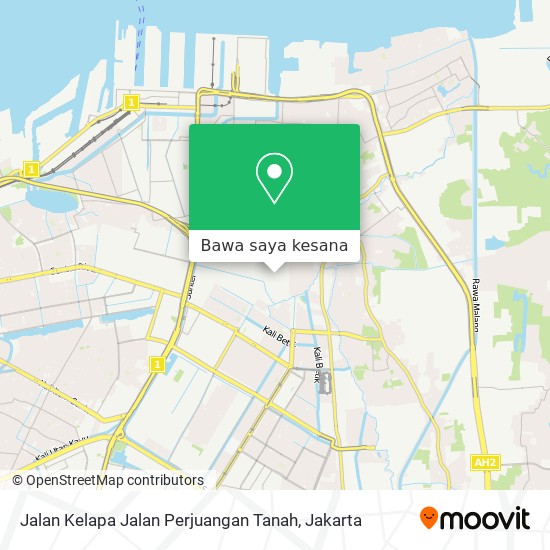 Peta Jalan Kelapa Jalan Perjuangan Tanah