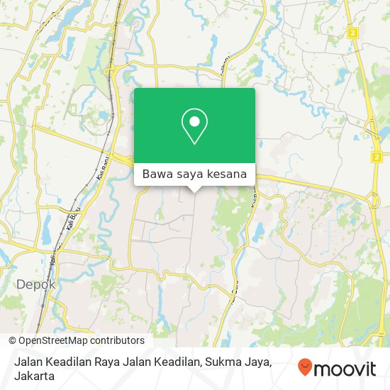 Peta Jalan Keadilan Raya Jalan Keadilan, Sukma Jaya