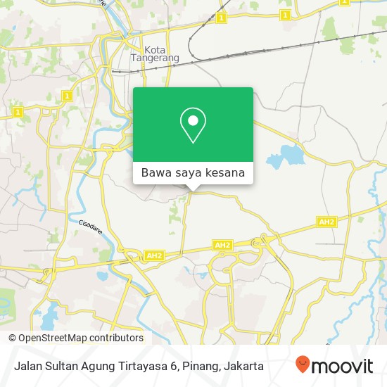 Peta Jalan Sultan Agung Tirtayasa 6, Pinang