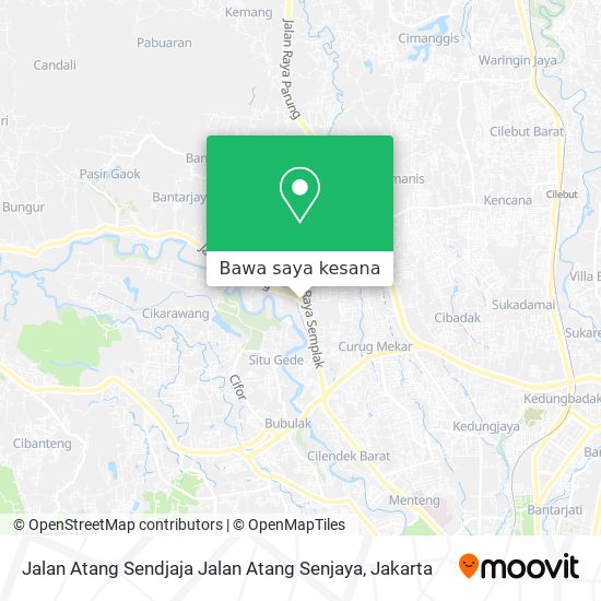 Peta Jalan Atang Sendjaja Jalan Atang Senjaya