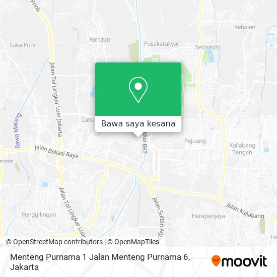 Peta Menteng Purnama 1 Jalan Menteng Purnama 6