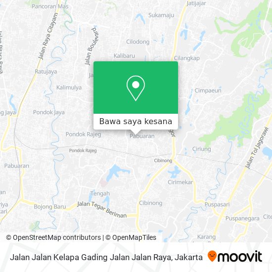 Peta Jalan Jalan Kelapa Gading Jalan Jalan Raya