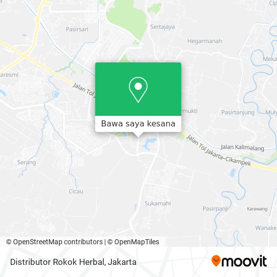 Peta Distributor Rokok Herbal
