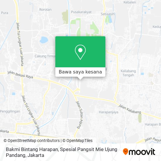 Peta Bakmi Bintang Harapan, Spesial Pangsit Mie Ujung Pandang