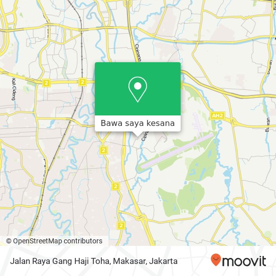 Peta Jalan Raya Gang Haji Toha, Makasar