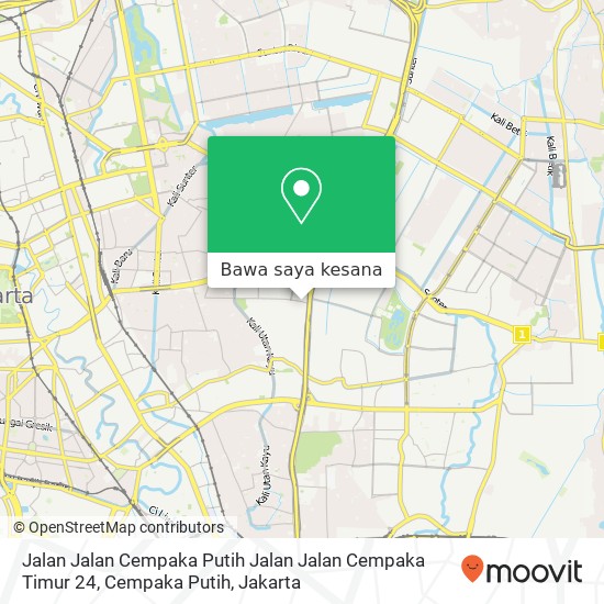 Peta Jalan Jalan Cempaka Putih Jalan Jalan Cempaka Timur 24, Cempaka Putih