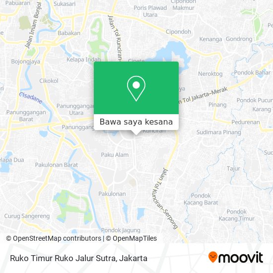 Peta Ruko Timur Ruko Jalur Sutra