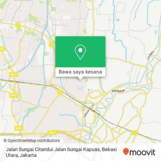 Peta Jalan Sungai Citandui Jalan Sungai Kapuas, Bekasi Utara