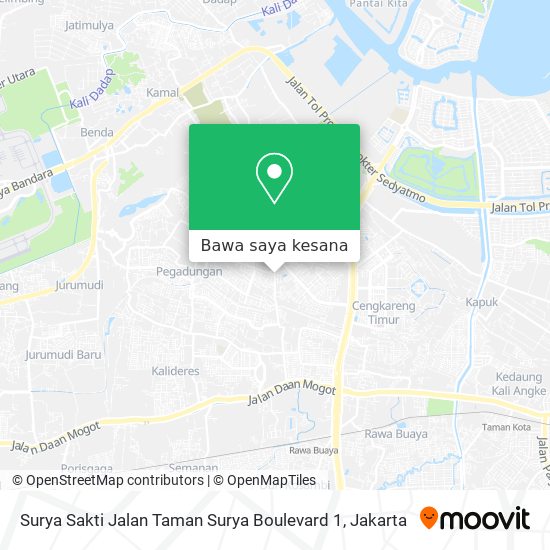 Peta Surya Sakti Jalan Taman Surya Boulevard 1